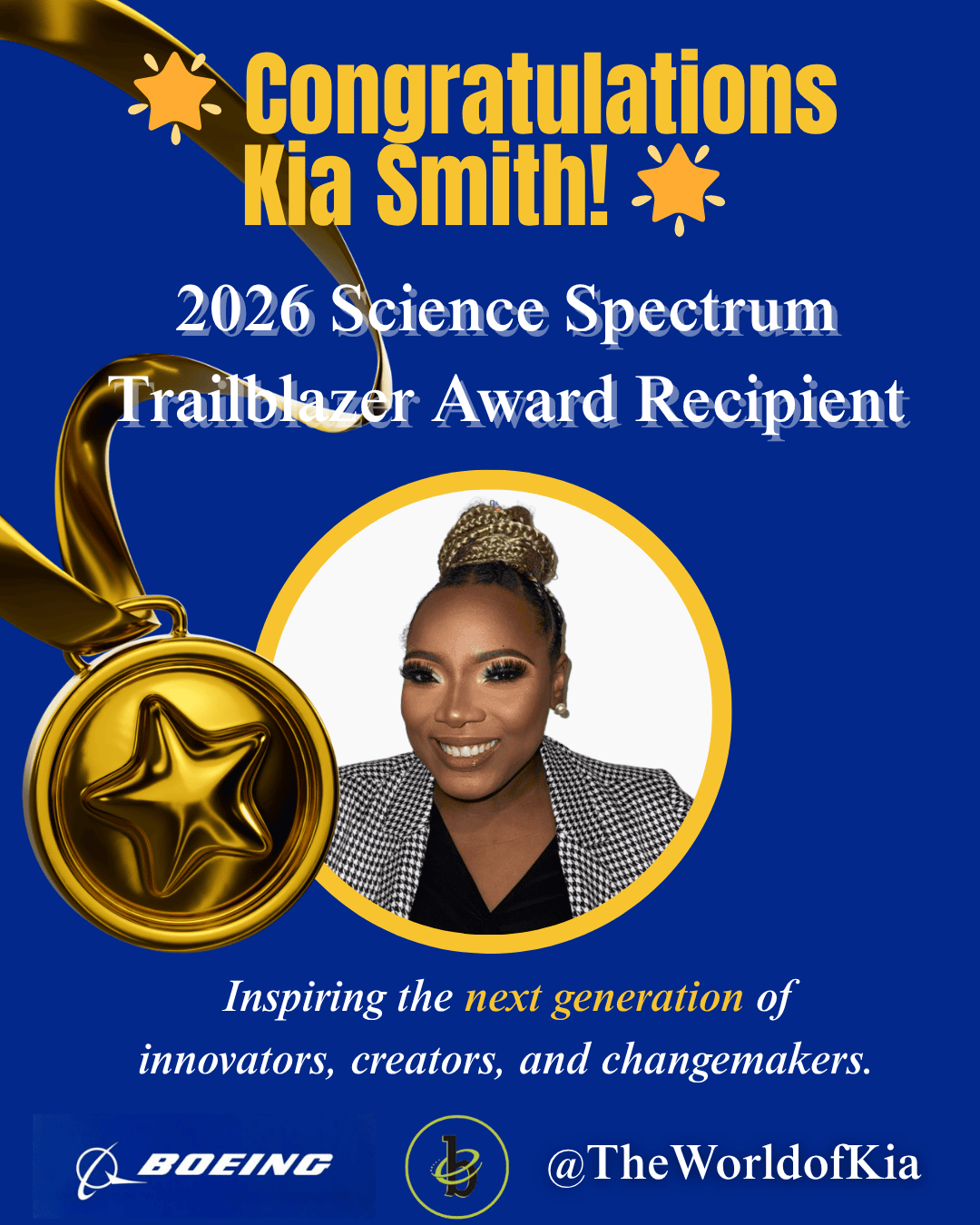 2026 Science Spectrum Trailblazer Award